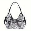 Hobo Bag KCB01 White Leopard Print