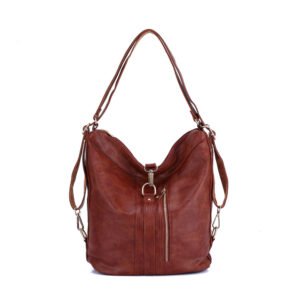 backpack hobo bag KCB27 brown (5)